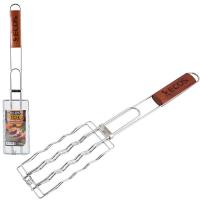 Решетка д/барбекю RD-169D (для сосисок р-р 17х8.5 см общая длина 50 см) 999617/24шт/ECOS