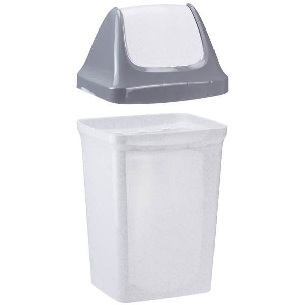 Контейнер для мусора 50л СВИНГ мрамор М2464 