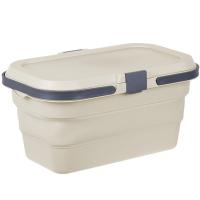 Корзина д/пикника ФЛЕКС 16л складная латте М1239 /3шт/М-пласт