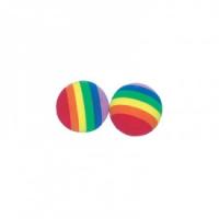 Игрушка для кошек Мяч пробковый радуга 4.5см 