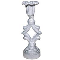 ДЕКОР Подсвечник Ампир бел серебро РЗДИ/1шт