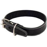 Ошейник кожа 35мм с текстурой 50-59см/00035088/Каскад