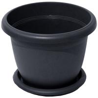 Кашпо Вилла 110л антрацит с подд 