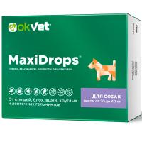 Капли МаксиДропс от внеш.и внутр.д/собак от 20-40кг/60шт/AB1915 ЧЗ