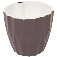 Кашпо Флюте 1,9л мокко с вставкой 