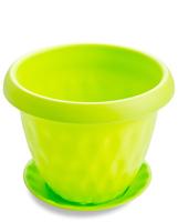 Кашпо "Розетта" 2,8л зеленый С127ЗЕЛ