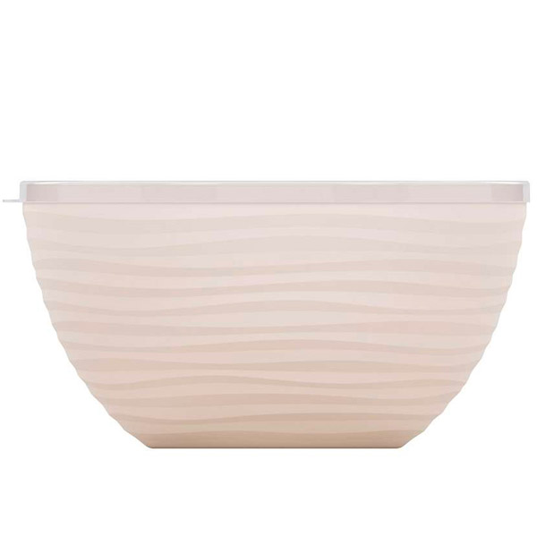 Чаша Оазис 4л с крышкой бежевый М8405 /16шт/ Альтерн