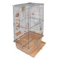 Клетка д/птиц ТУТТИ-2 ECO 42*30*66см (укомплект) бежевый /46212/Дарэлл