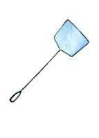 Сачок Тритон №3 8см белый с зеленой ручкой/12шт