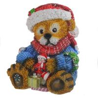 Медвежонок с подарком L21W21H24см 626352/F476