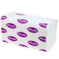 Полотенце бумажное листовое 1 слоя "Plushe Prof" V-сложение 250 листов/16шт/76918