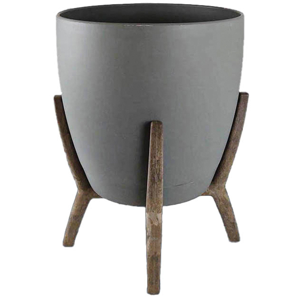 Подставка настольная на 1 горшок 10*10см древесно-полимерный (композит) 201/15 /24шт/Mehrni