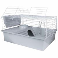 Клетка д/круп. грыз (кролик) Дарэлл Роджер-1 60 ЭКО складная 58*40*34см св.сер/бел/41694/Дарэлл