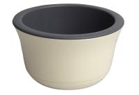 Кашпо Омега 8л ванильный/антрацит ОМ30-31