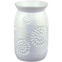 Ваза Астра белая флора h22см 24-523/663613  