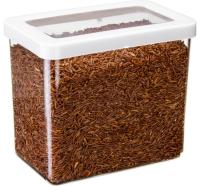 Емкость д/сыпуч. прод. 1,7л СТЕП белый М1297 /10шт/М-пласт 