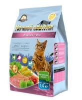 Корм для кошек Ночной охотник 1,5кг ягненок/рис сухой