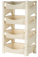 Полка хозяйственная Плетенка слон.кость 16029