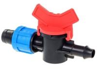 Полив КЛ Фитинг ПНД кран(миниклапан с резьбой 16*16мм с отверст-м д/втулки) 341-017-016 /100шт/Виола