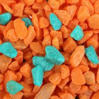 Грунт для аквариума Тритон блестящий смесь №1/бирюза+оранжевый 5кг