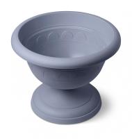 Вазон на ножке низкий 3,4л Колывань серый С145