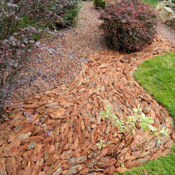 Кора лиственницы фракция 5-10см Крупная 60л