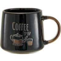 Кружка 350мл Coffee shop черный инд. упак. Ф11-067L /48шт/ Rosario