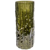 Ваза Бамбук h24см темн зел дым 074472