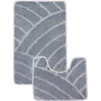 Комплект ковриков д/ванной и WC Радуга 60*100/50*60см серый МС2-069 /25шт/ My Crystal