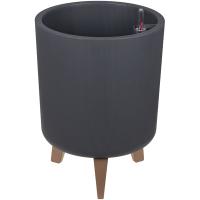 Кашпо ФЛОРИАН D300 19л графитовый с автополивом+вставкой М3159