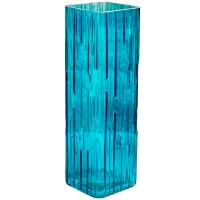 Ваза д/цветов Квадро большая бирюза стекл. /1904-Н5 /1шт/ДК