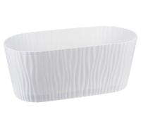 Кашпо ВОЛНА овал 4,2л белый М3191