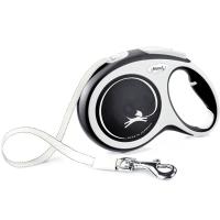 Рулетка Флекси Комфорт L ремень 8м на 50кг черная/43820/20/Евро