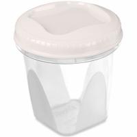 Банка д/хранения пищ. прод. Тондо 1,7л с завинчивающейся крышкой кремовый С289 /16шт/Мартика