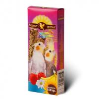 Лакомство для птиц Верные друзья Палочки с фруктами 150гр