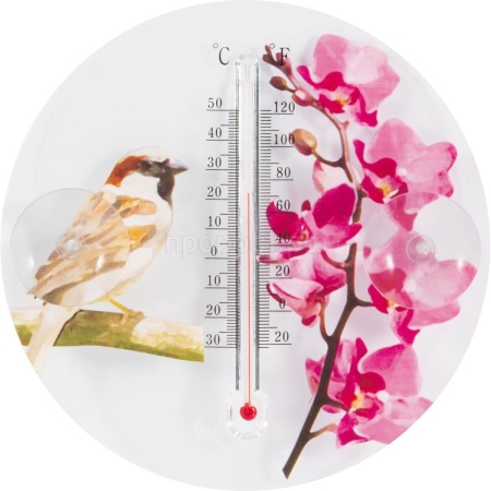 Термометр уличный Цветы и птицы /000152